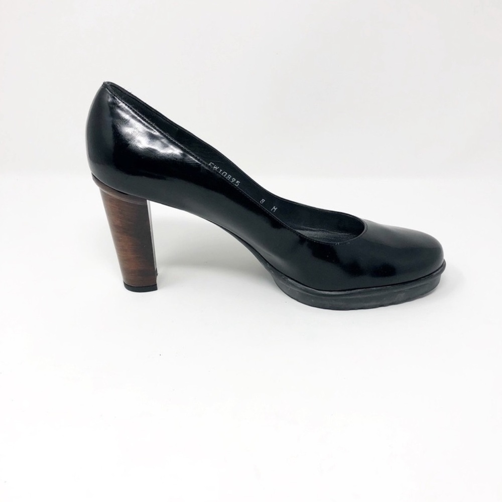 Stuart Weitzman Black Patent Leather Pumps